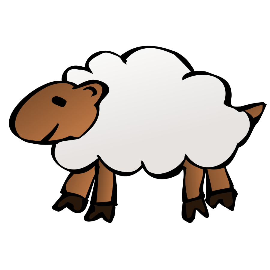 Sheep clipart black and white free clipart images 2