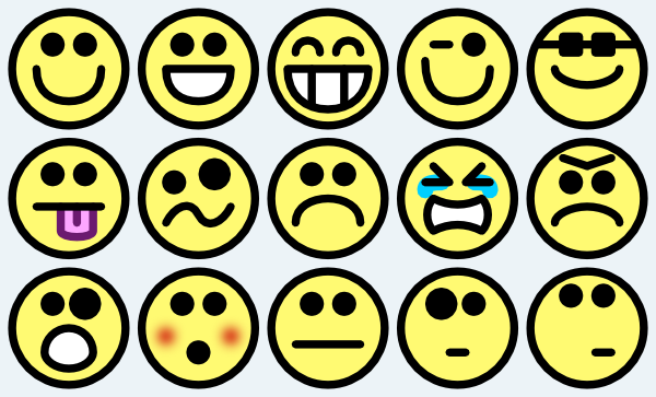 Small happy face clipart