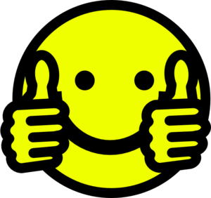 Smiley face clip art thumbs up free clipart images 4