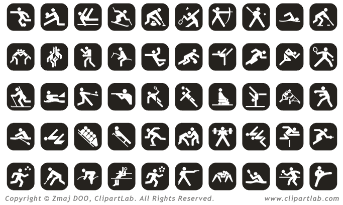 Sports sport logos clip art