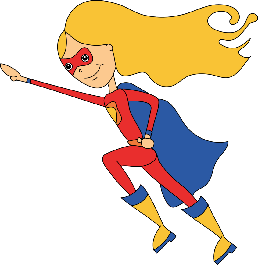 Superhero girl super hero clip art free clipart images