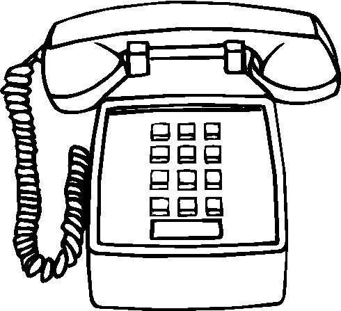 Telephone phone clip art at vector clip art free 2 image