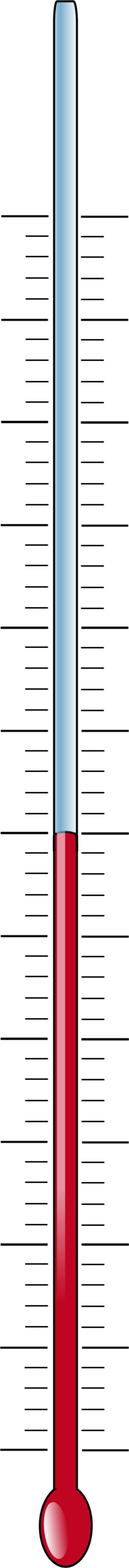 Temperature thermometer vector clip art