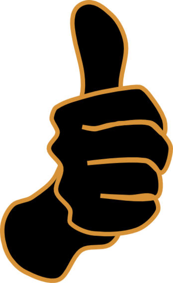 Thumbs up black clipart free to use clip art resource