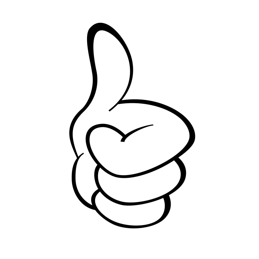 Thumbs up clipart 3