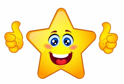 Thumbs up star free vector in adobe illustrator ai ai cliparts
