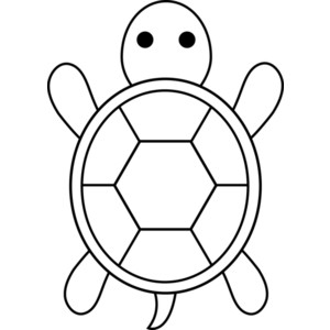 Turtles clipart black and white clipart