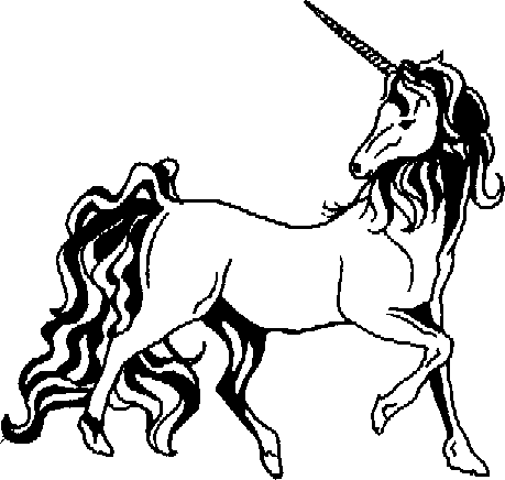 Unicorn clipart black and white free clipart images