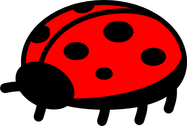 Vector ladybug clipart