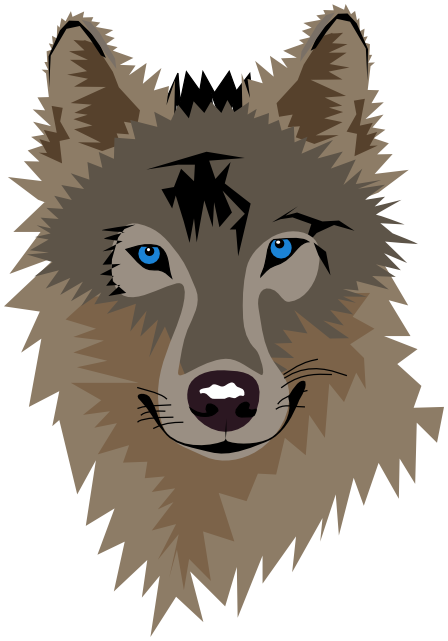 Wolf free to use clipart