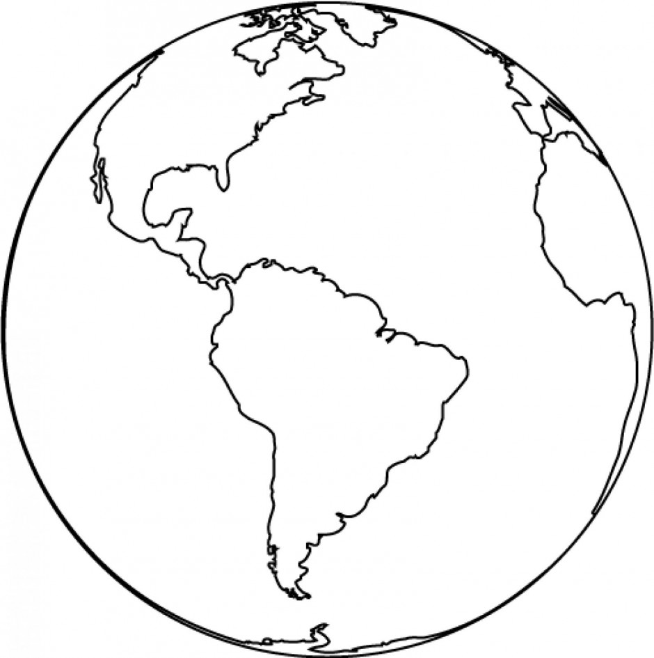 World globe clipart black and white images 2