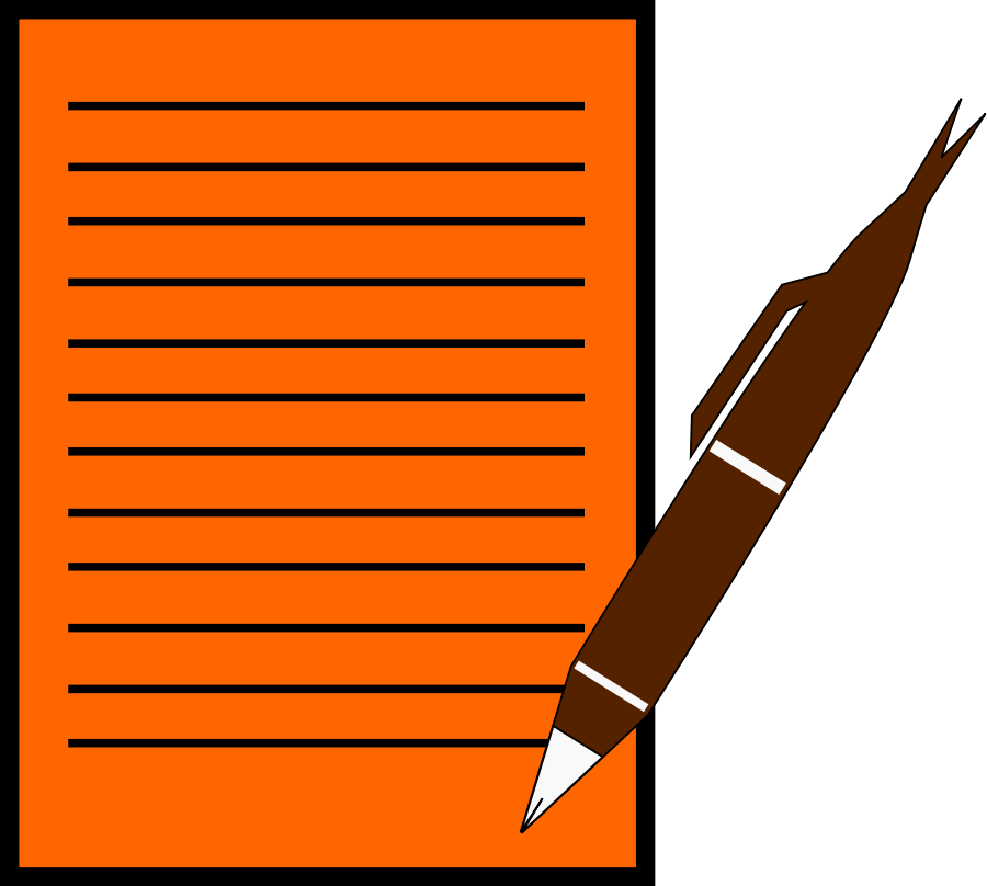 Writing clipart 1 image