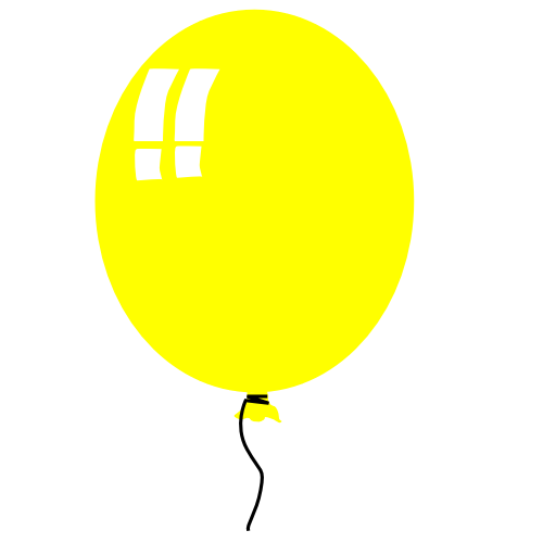 Yellow balloon clipart free clipart images 2