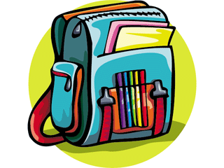 Backpack clipart graphic free travel bag stock image image 2