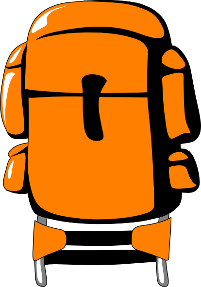 Backpack clipart graphic free travel bag stock image image 5