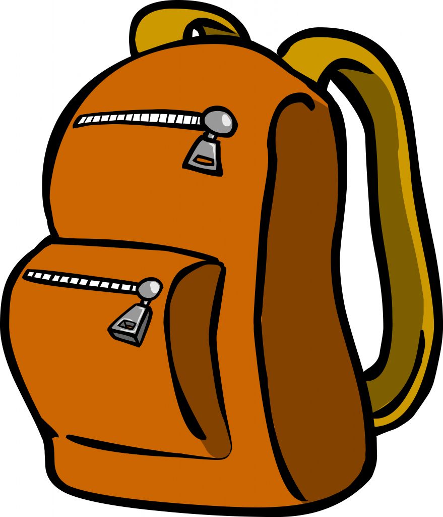 Backpack clipart graphic free travel bag stock image image
