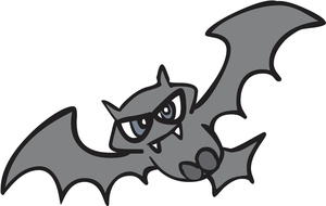 Bats clip art image 7