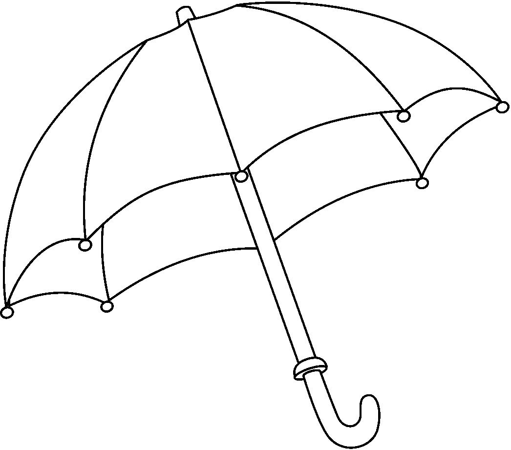 Beach umbrella clip art free clipart umbrella outline feebase net