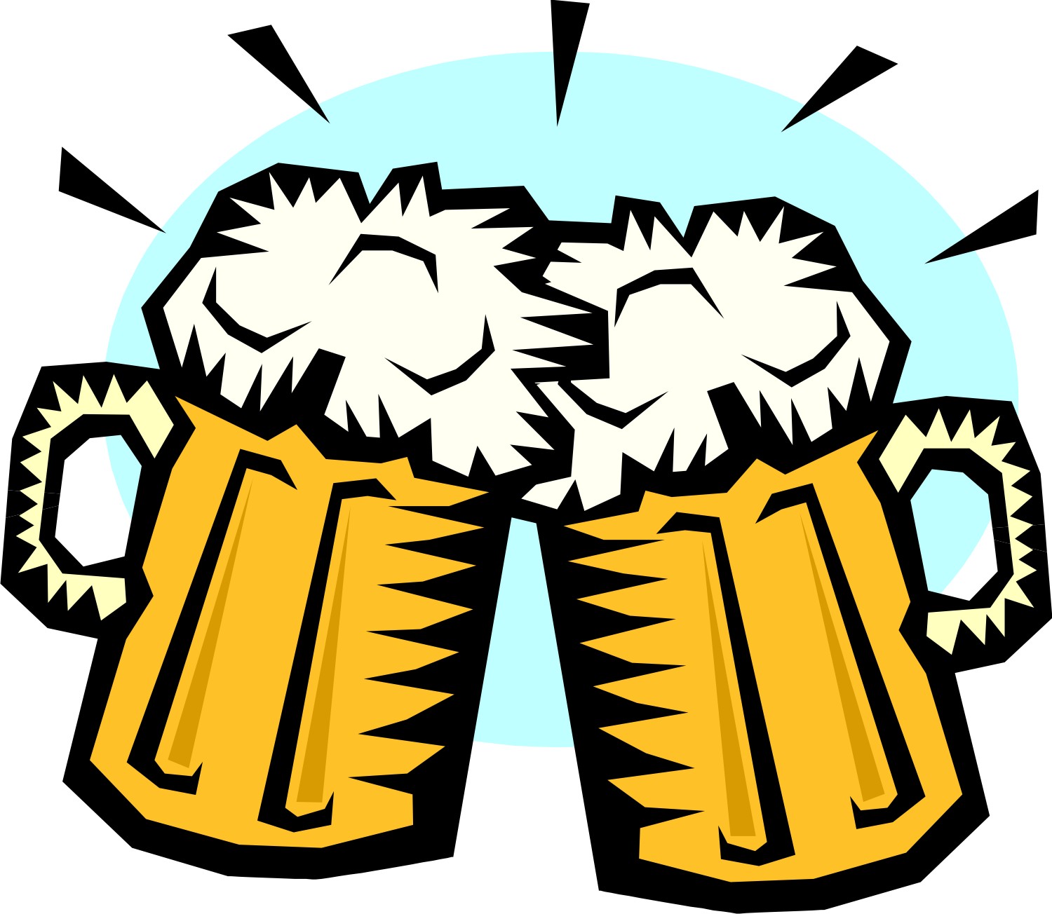 Beer clip art black and white free clipart images