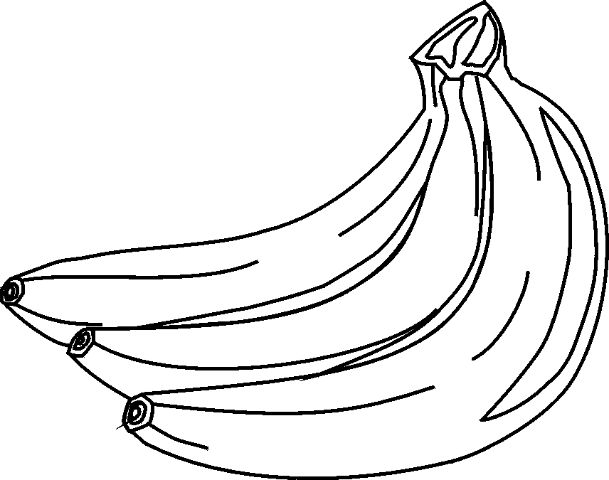 Black and white banana clipart free clipart images 2