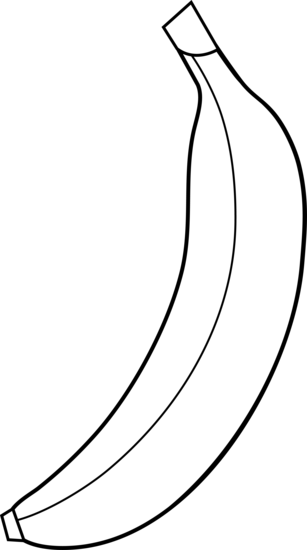 Black and white banana clipart free clipart images 3