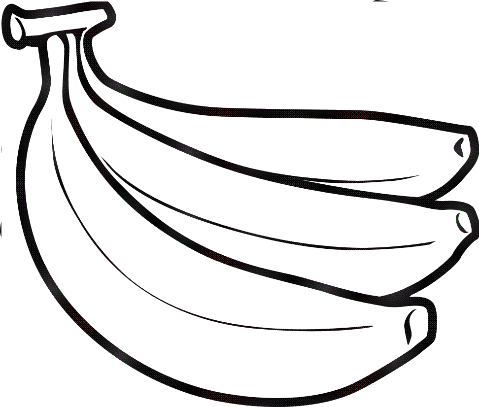 Black and white banana clipart free clipart images 4