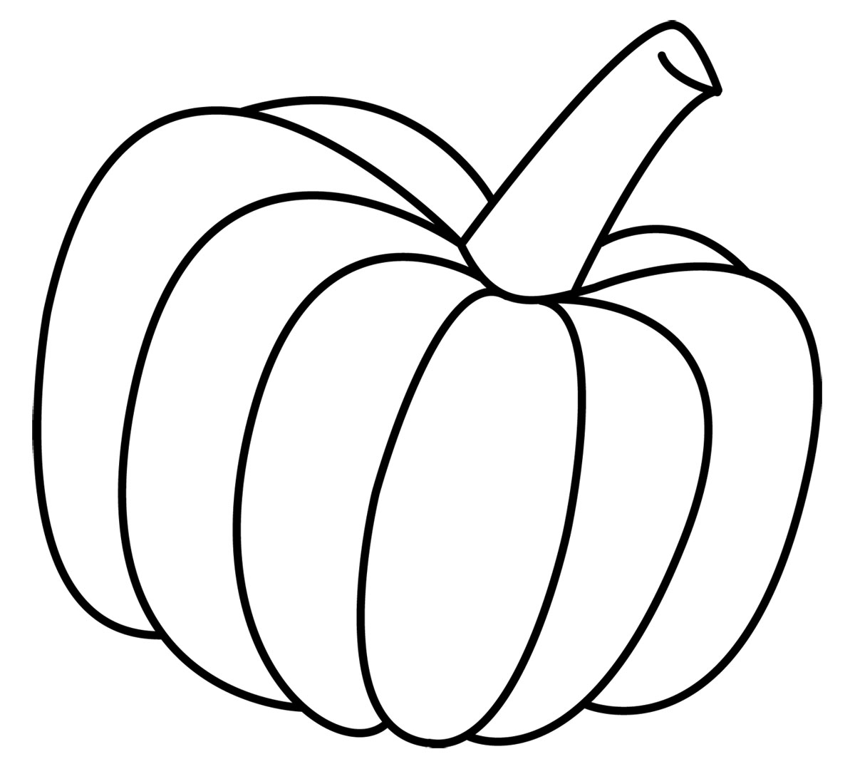 Black and white halloween pumpkin clipart image