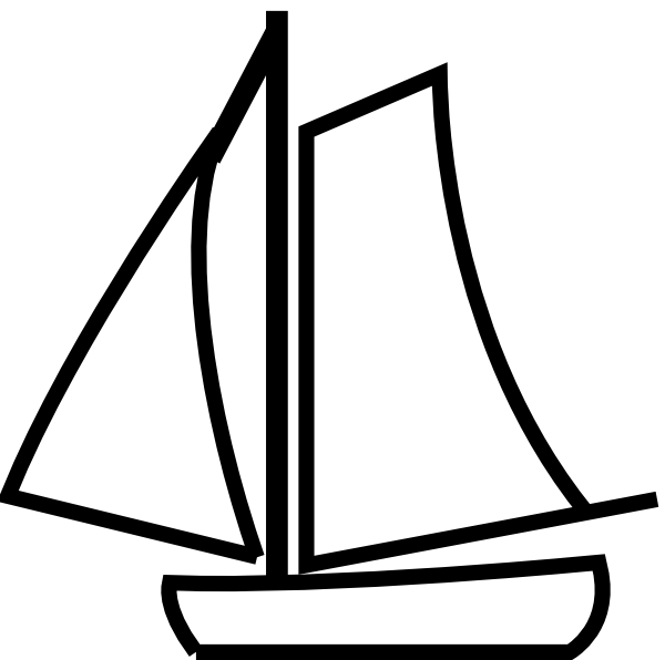 Boat clipart black and white free clipart images