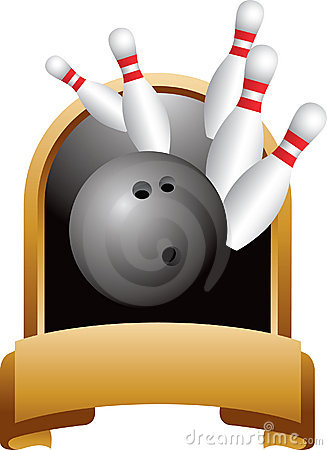 Bowling trophy clipart
