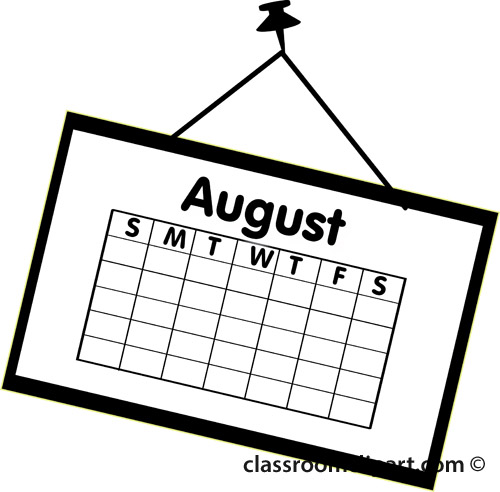 Calendar clip art free calendar clipartcow clipartix