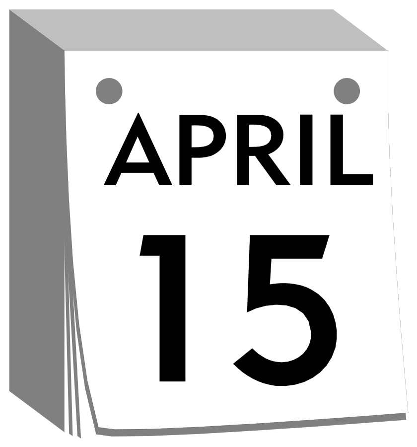 Calendar clipart black and white free clipart images