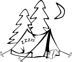 Camping clip art picture of a camp clipart