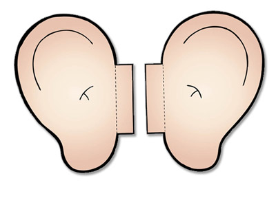 Cartoon ear clipart image