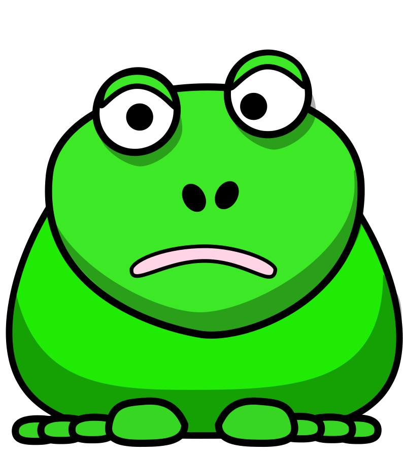 Cartoon frog clip art image 8