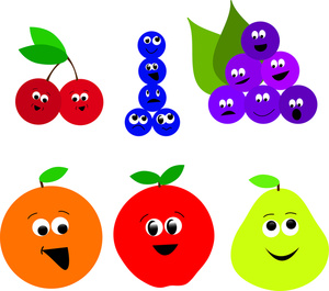 Cartoon fruit clipart