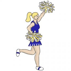 Cheerleader cheer clipart 2