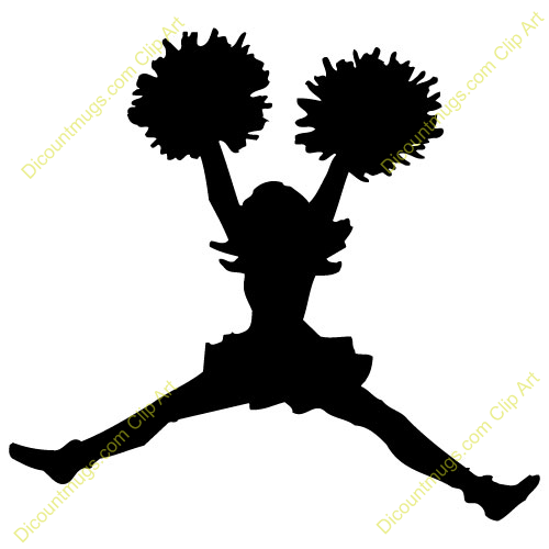 Cheerleader cheer jump clipart clipart kid