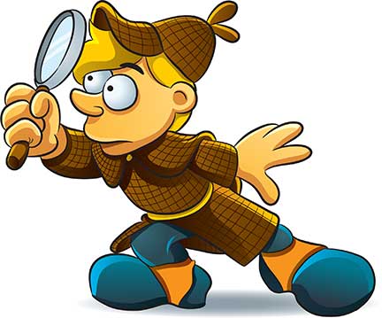 Child with magnifying glass clipart clipart 2