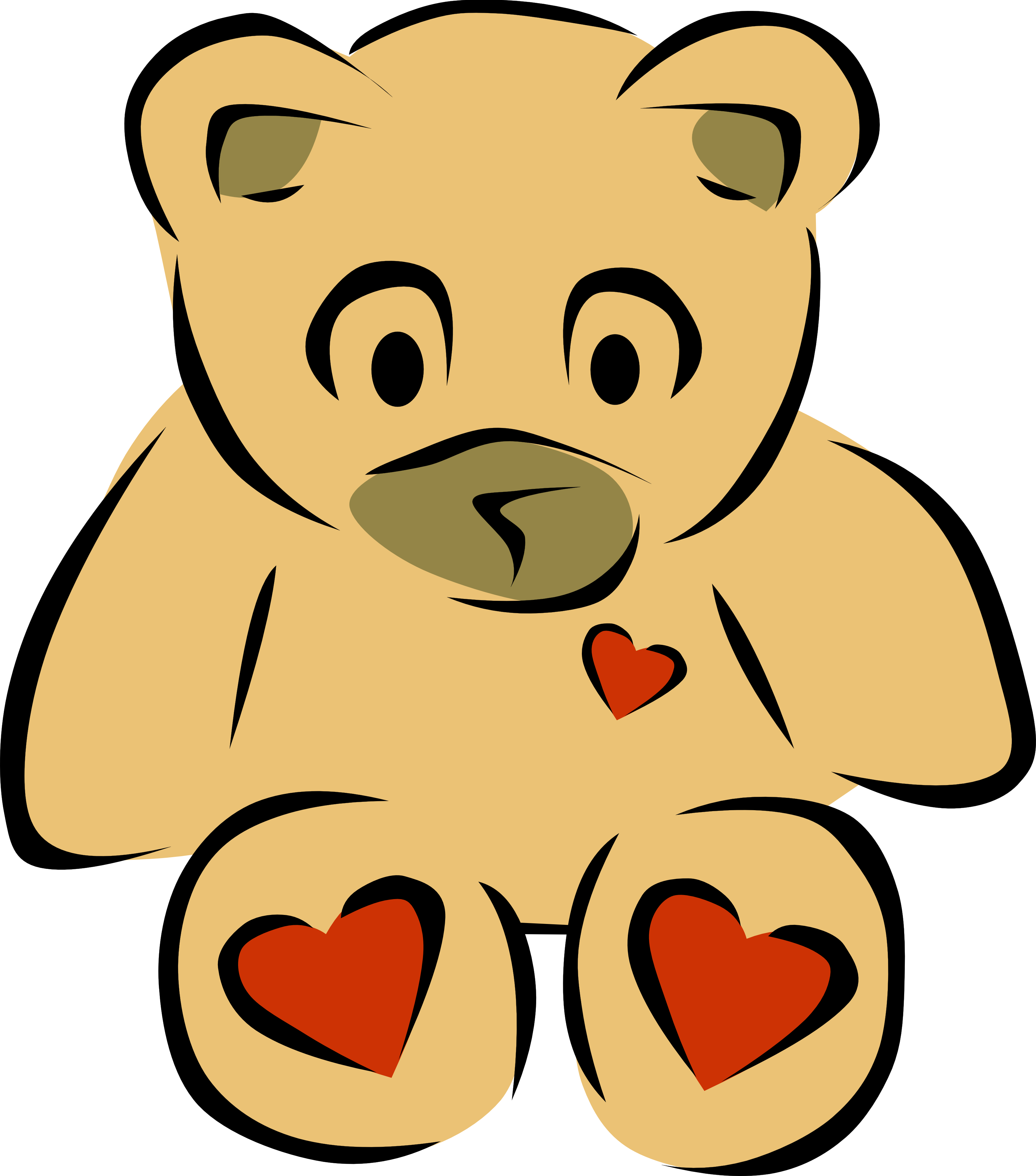 Clip art bear heart 2 christmas xmas teddy bear clipart