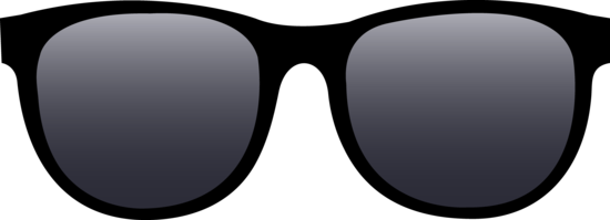 Clip art black lens sunglasses clipart