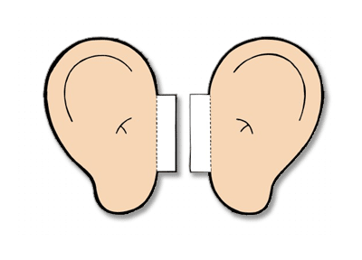Clip art of an ear clipart image 2