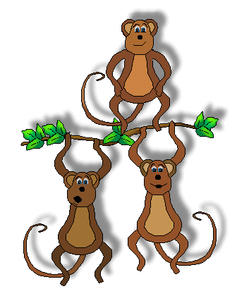 Clip art of cartoon monkeys clipartix