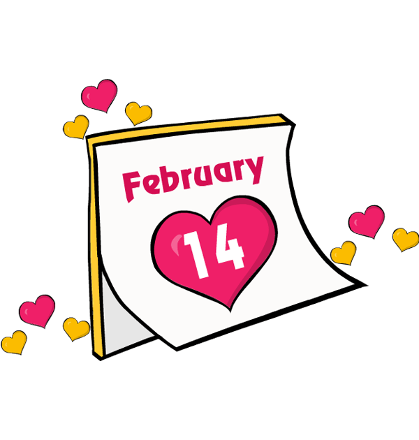 Clip art valentines day calender date feb february Cliparting com