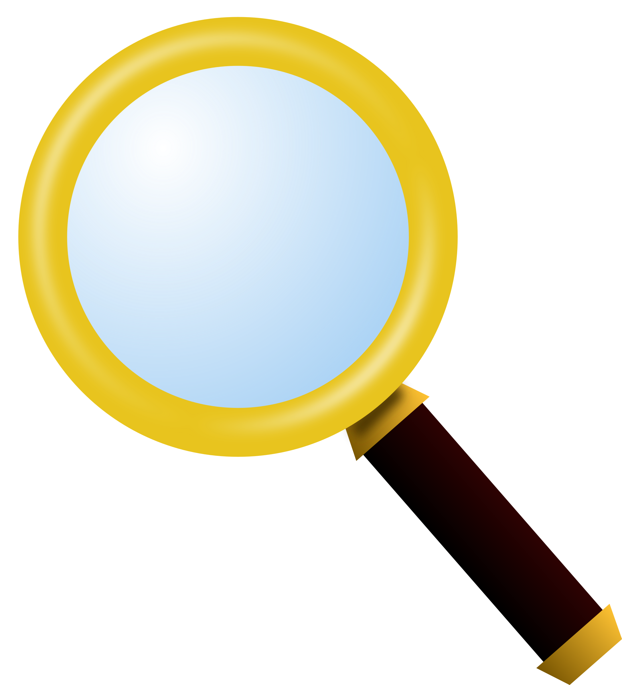 Clipart magnifying glass 2
