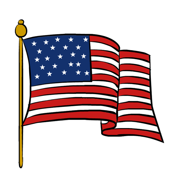 Clipart veterans day flag
