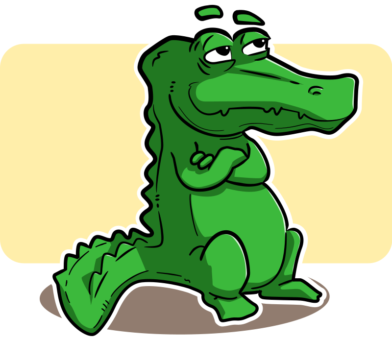 Cute alligator clipart free clipart images