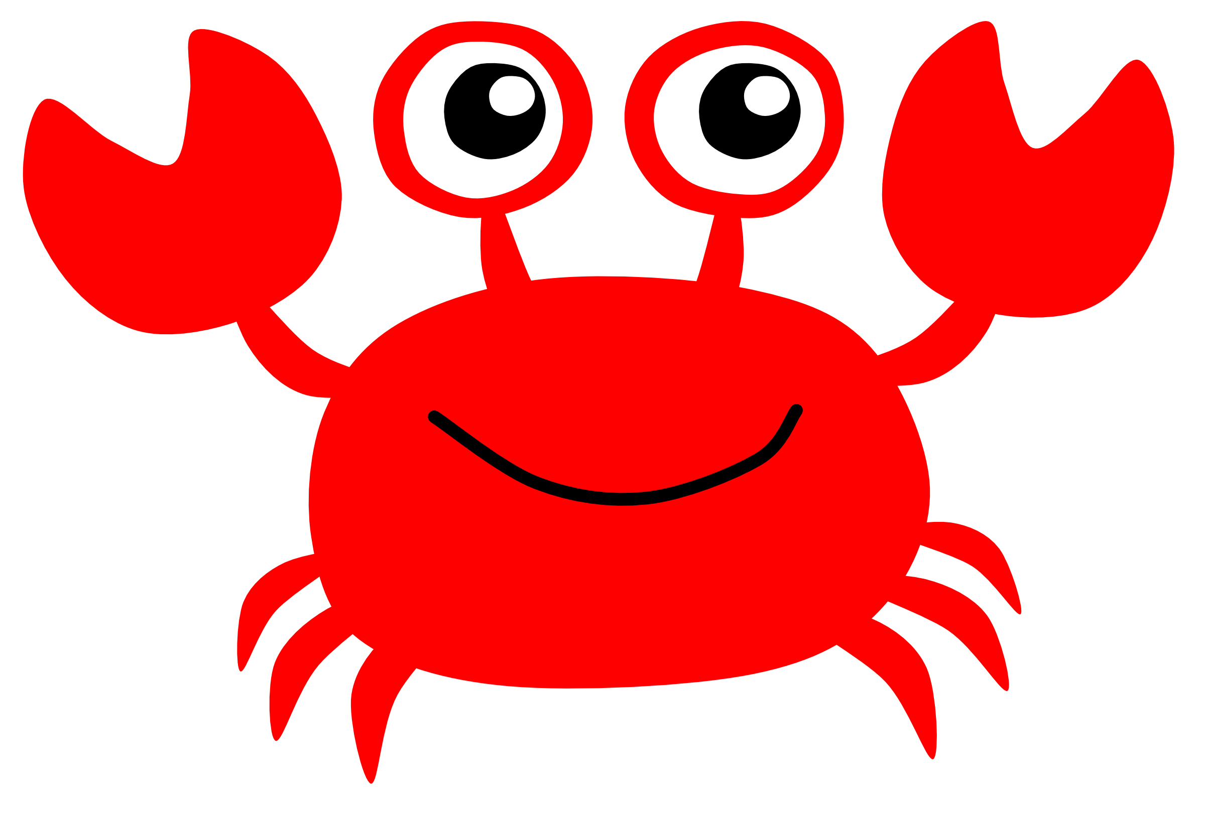 Cute crab clipart free clipart images