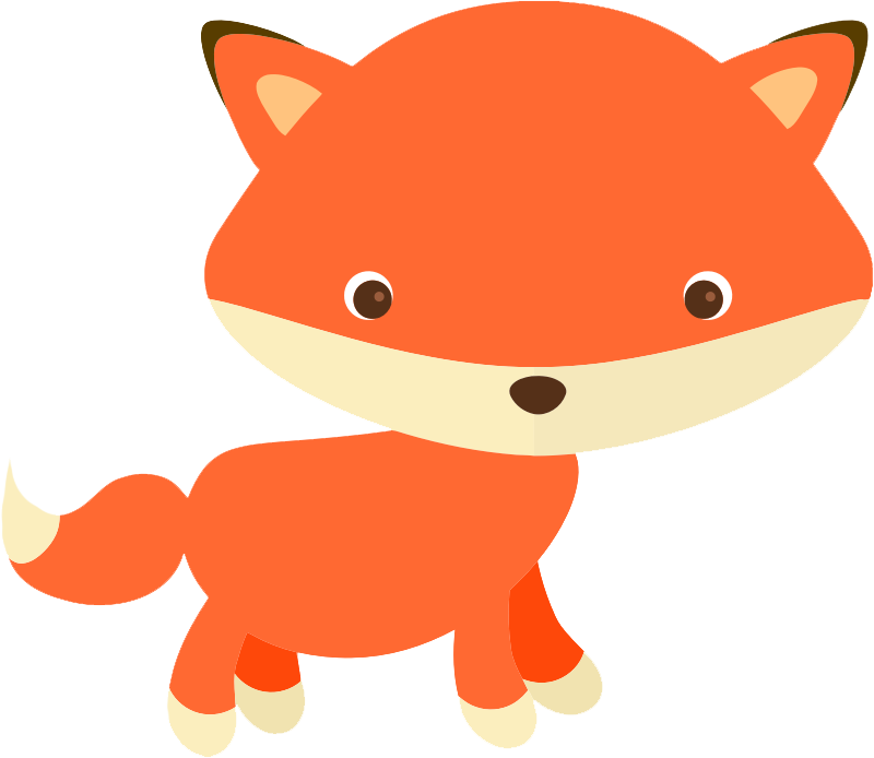 Cute fox free clipart