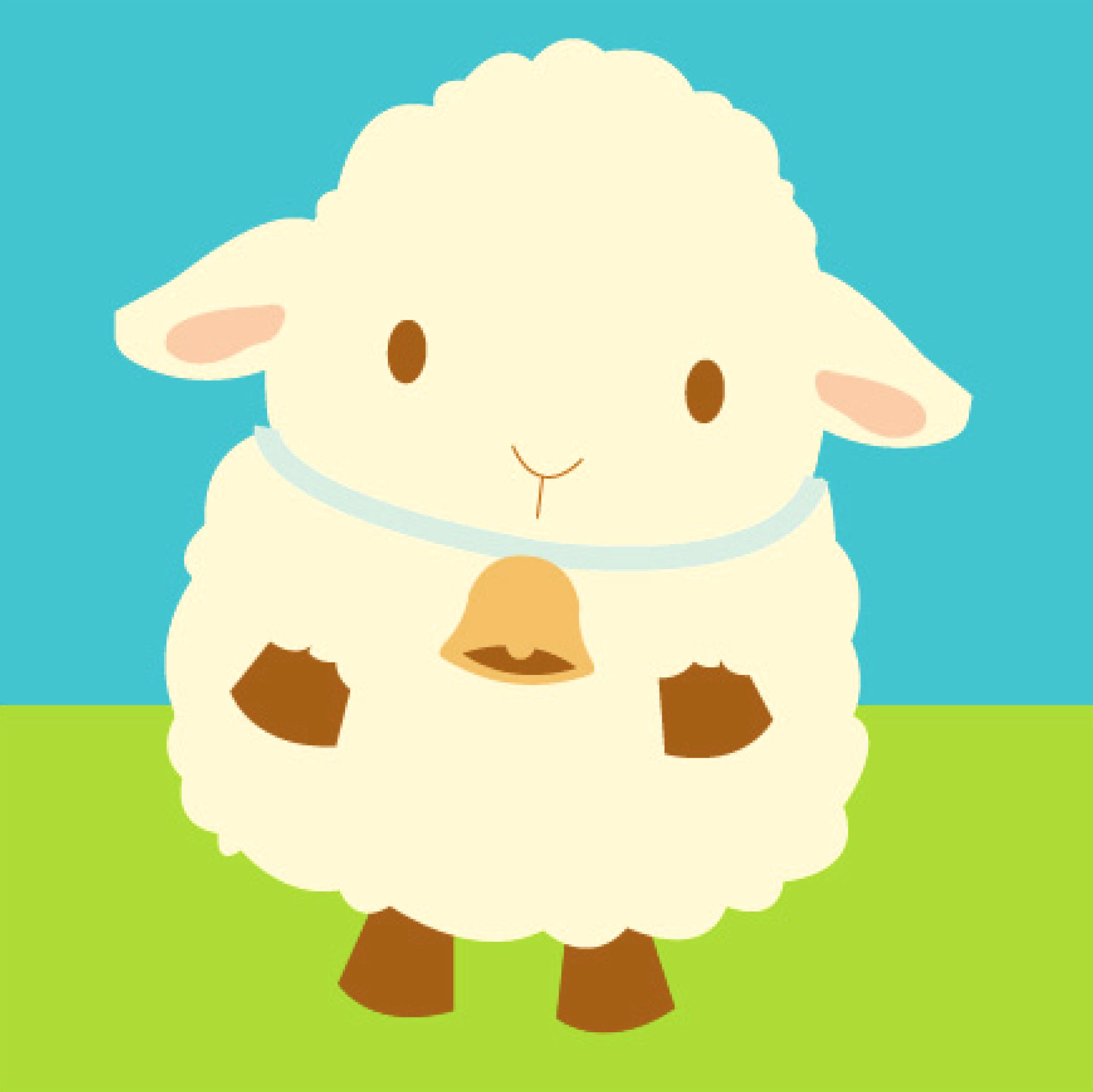 Cute sheep clipart 2