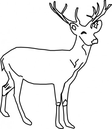 Deer clip art free vector in open office drawing svg svg